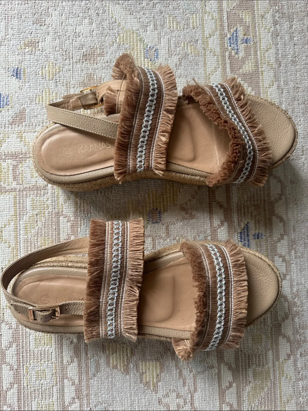 Anthropologie Kaanas Fiji Platform Sandals Size 8